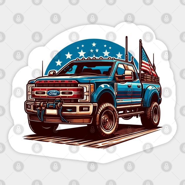 Ford F250 Sticker by Vehicles-Art